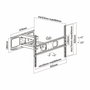 Aisens Soporte de Pared WT70TSLE-023 Giratorio e Inclinable para TV/Monitor 37-70 pulgadas